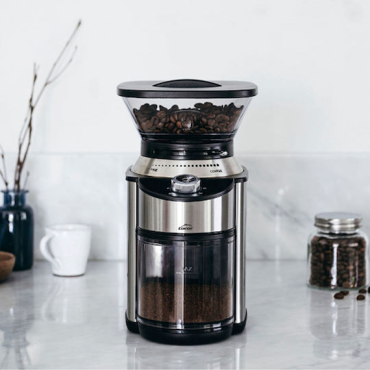 Lacor Electric Coffee Grinder 200W for 200gr Beans and 19 Grind Levels Black