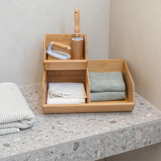 Estia Bamboo Essentials Organizer Bamboo Beige