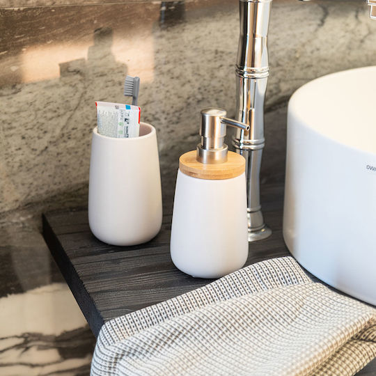 Estia Bamboo Essentials Tisch Getränkehalter Bamboo Weiß