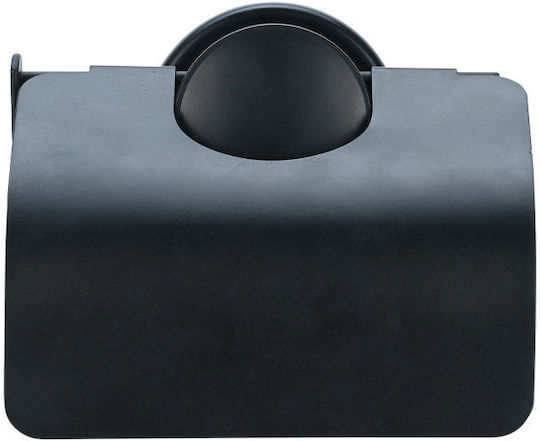 Estia Wall Mounted Paper Holder with Suction Cup Black