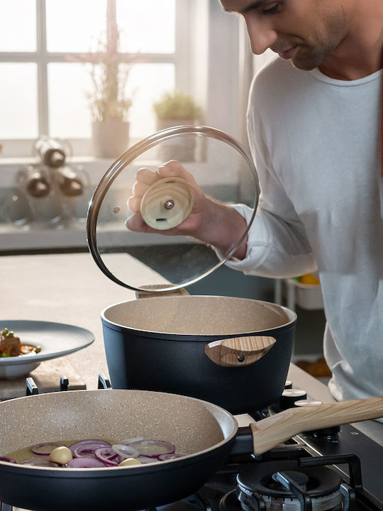 Estia Earth Pan made of Aluminum with Stone Coating 24cm