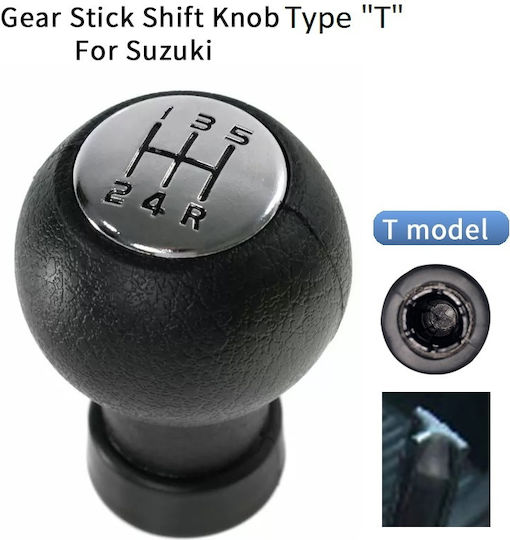 5 Shift Knob T5 for Suzuki SX4 / Swift black
