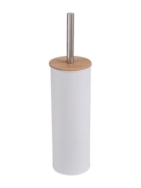Estia Bamboo Essentials Inox Πιγκάλ Μπάνιου Λευκό