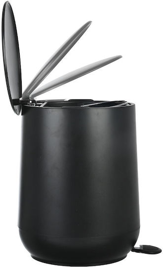 Estia Fjord Plastic Bathroom Basket Soft Close 5lt Black