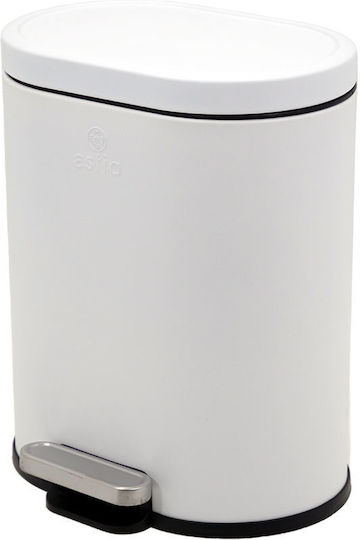 Estia Ovoid Metallic Bathroom Basket Soft Close 6lt