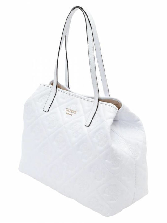 Guess Set Leather Women's Bag Tote Hand White