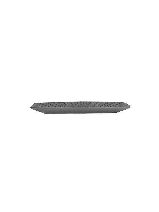 Estia Nordic Serving Platter Rectangular made of Porcelain Gray 21x10.5cm