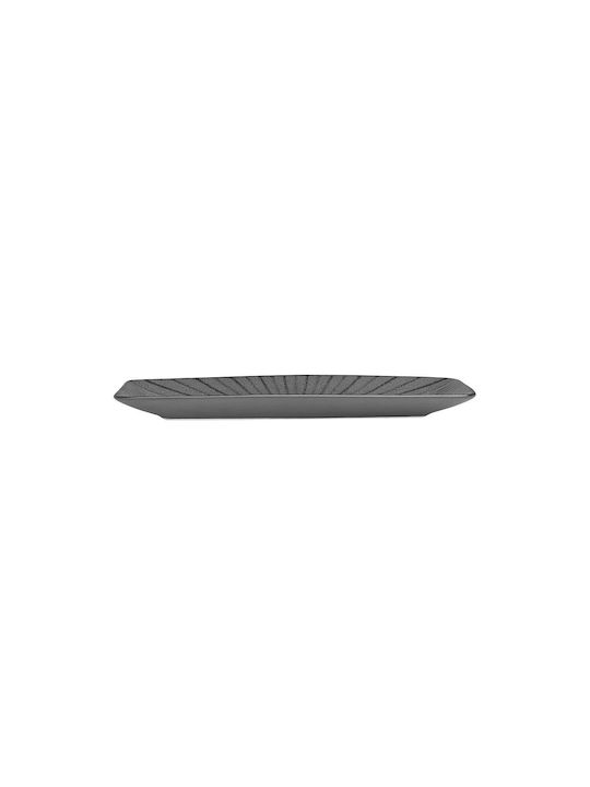 Estia Nordic Serving Platter Rectangular made of Porcelain Gray 27x16cm