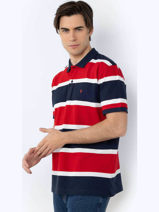 Acorn B Polo Short Sleeve Blouse Red