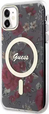 Guess Back Cover Plastic / Silicone Flowers (iPhone 11)