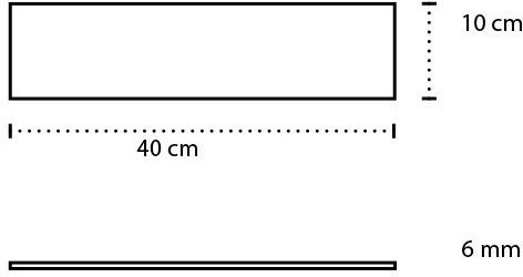 Karag Mensole Стенен Рафт за баня Стъклен 40x10x6см Прозрачен