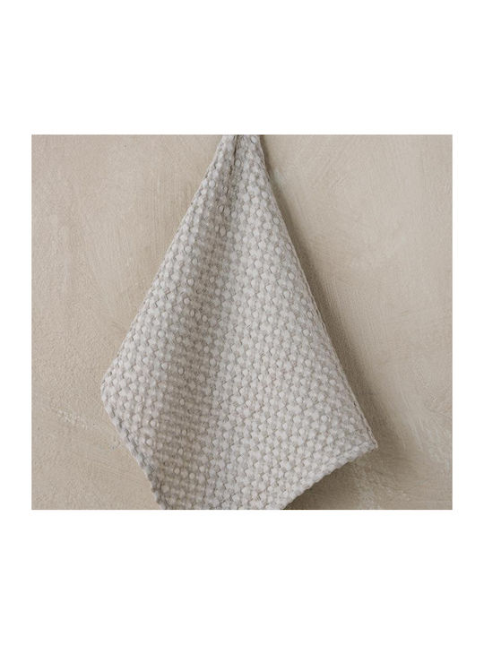 Kentia Waffle Lavare Towel from 100% Cotton in Beige Color 40x60cm