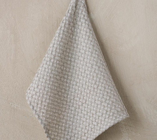 Kentia Waffle Lavare Towel from 100% Cotton in Beige Color 40x60cm