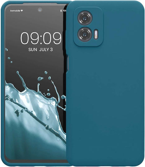 KWmobile Soft Flexible Rubber Back Cover Σιλικόνης Μπλε (Moto G73)