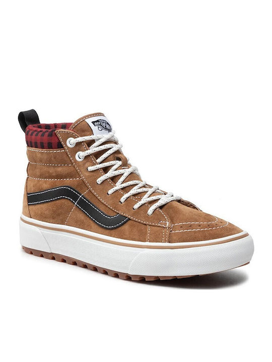 Sk8-hi Mte-1 Plaid Boots Plaid Brown / Black