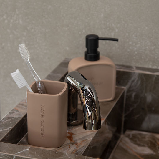 Estia Text Dispenser Plastic Bej 210ml