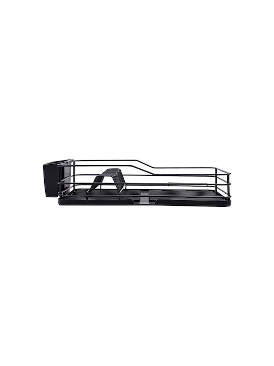 Estia Στεγνωτήρας Νεροχύτη Μεταλλικός σε Μαύρο Χρώμα 30.7x43.3x10.5cm