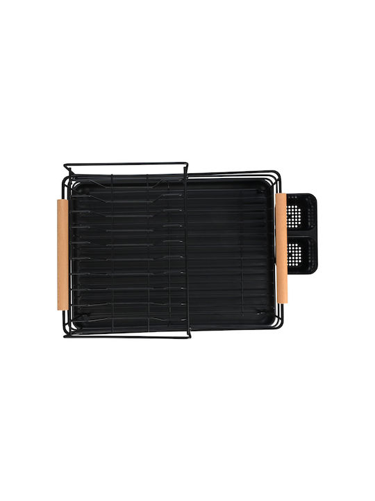 Estia Bamboo Essentials Metal Black Sink Strainer 41x30x20cm