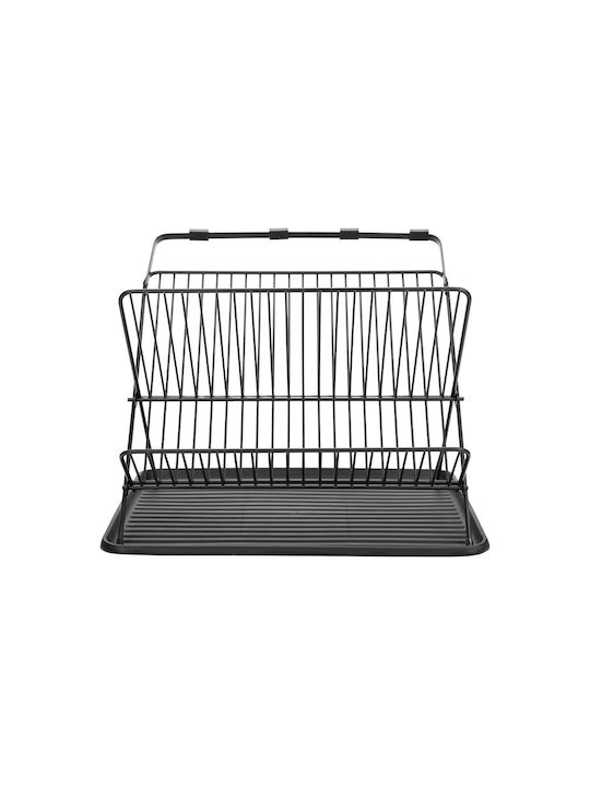 Estia Dish Drainer Foldable Metallic in Black Color