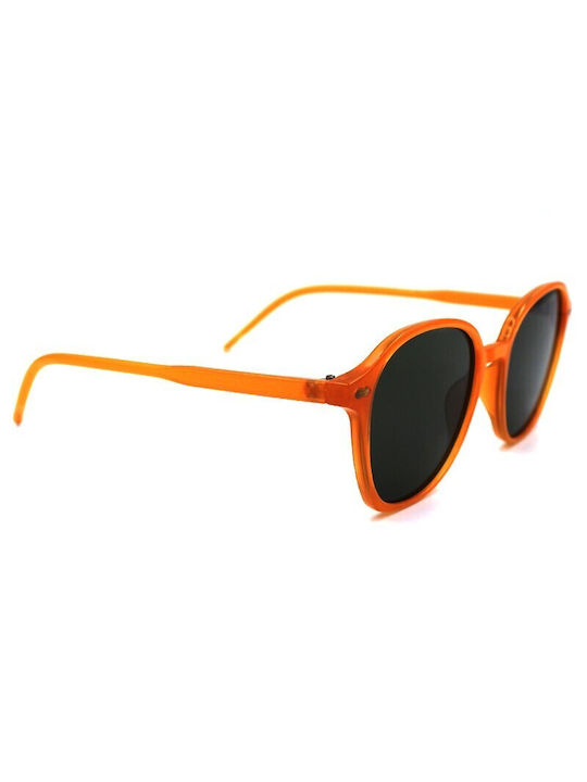 V-store Women's Sunglasses with Orange Plastic Frame and Polarized Lens 3902