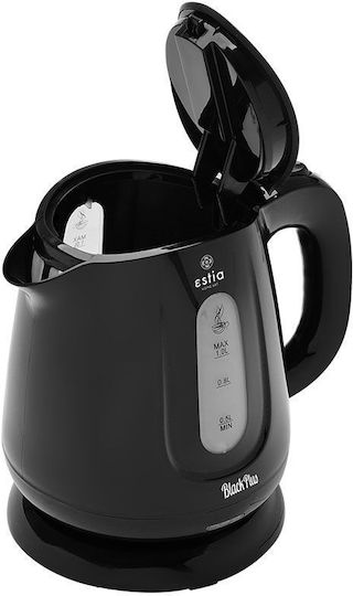 Estia Black Plus Електрическа Кана 1л 1100W Черна