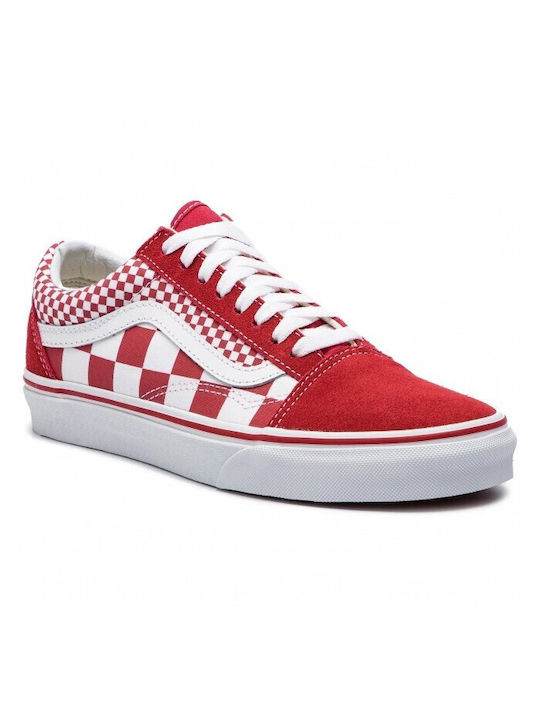 Vans Mix Checker Sneakers Chili Pepper / True White