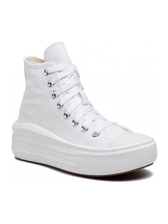 Chuck Taylor All Star Move Flatforms Boots White / Natural Ivory / Black