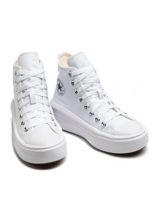Chuck Taylor All Star Move Flatforms Boots White / Natural Ivory / Black