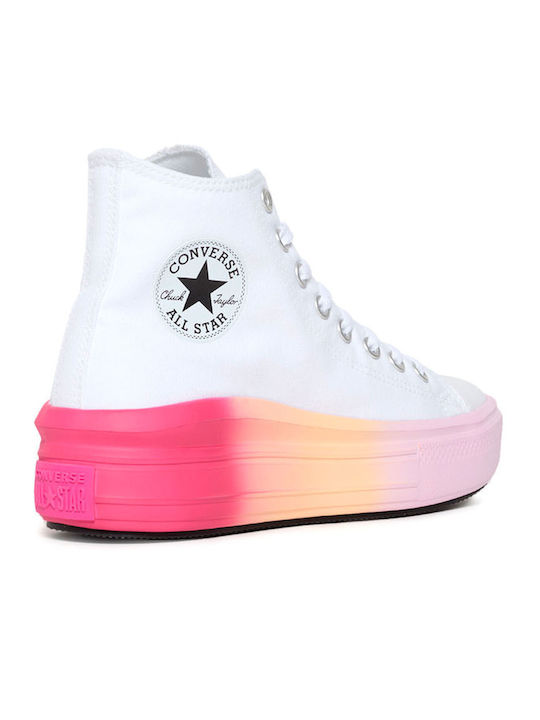 Chuck Taylor All Star Move Platform Damen Stiefel White / Stardust Lilac
