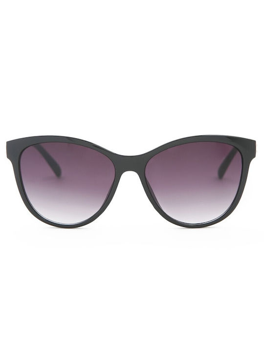 V-store Women's Sunglasses with Black Plastic Frame and Black Gradient Lens 20.504BLACK