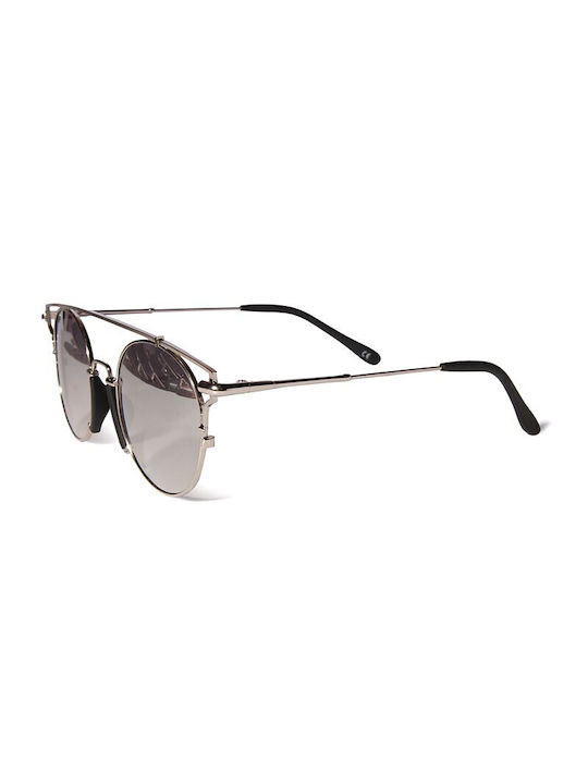 V-store Sunglasses with Silver Metal Frame and Gray Lens 18498