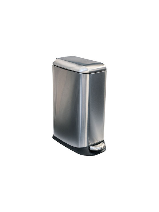 Estia Slim Soft Close Waste Bin Waste made of Stainless Steel with Pedal Inox Matte 20lt 1pcs