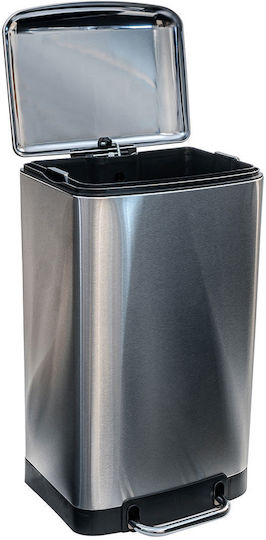 Estia Soft Close Κάδος Απορριμμάτων Μεταλλικός με Πεντάλ Inox Matte 30lt Estia Soft Close Κάδος Απορριμμάτων Μεταλλικός με Πεντάλ Inox Matte 30lt