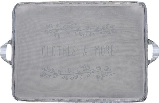 Storage Case Non Woven Fabric 60x45x35cm With Window Ivory