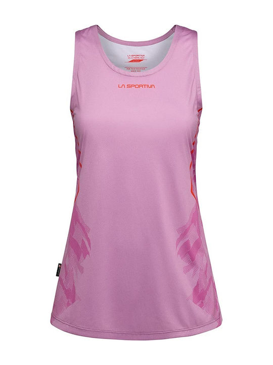 La Sportiva Damen Sportliches Bluse Ärmellos Schnell trocknend Rosa