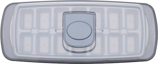 Estia Ice Tray Rectangular Plastic 14 Slots with Lid Gray 01-15060