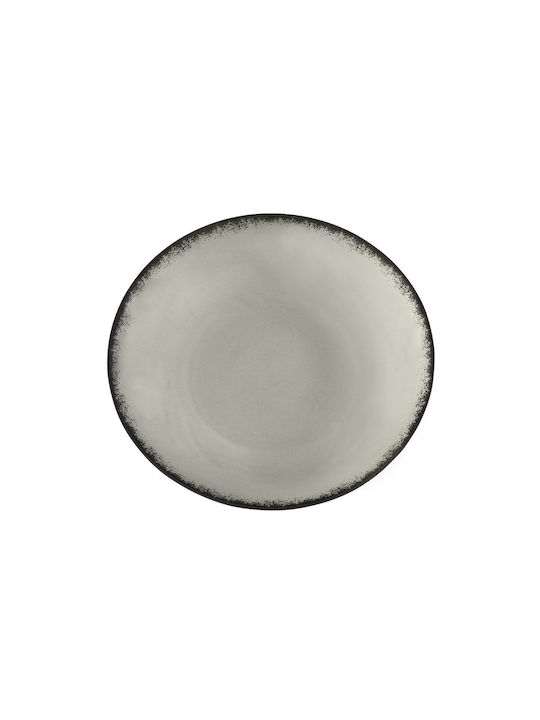 Estia Pearl Porcelain Salad Bowl Gray 23x23cm