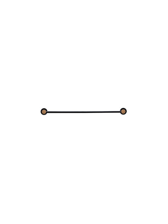 Estia Bamboo Essentials Schiene Badezimmer Einzel Wandmontage ​65.4x5.2cm Schwarz