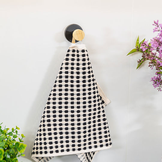 Estia Bamboo Essentials Haken Badezimmer Einzeln ​5x3.8cm Schwarz