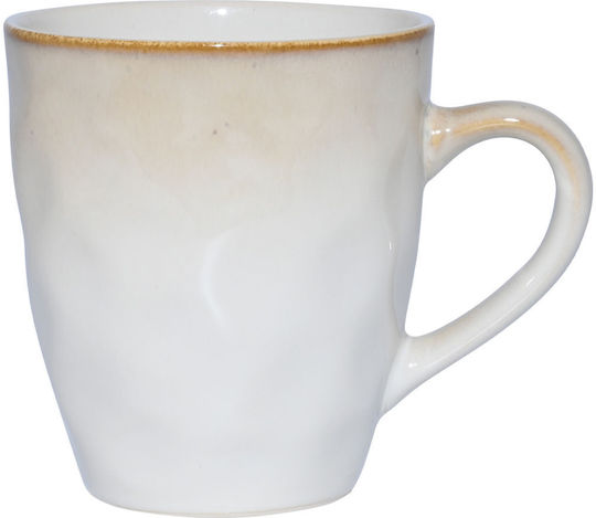 Estia Vignette Stoneware Mug Ceramic White 400ml