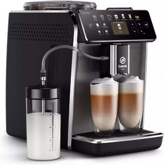 Saeco GranAroma Automatic Espresso Coffee Machine 1500W Pressure 15bar for Cappuccino with Grinder Black SM6582/10