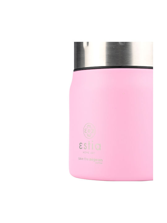 Estia Save The Aegean Δοχείο Φαγητού Inox Θερμός Blossom Rose 500ml
