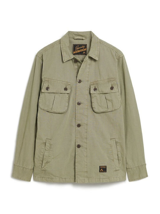 M D3 Ovin Overshirt Mânecă Lungă Verde