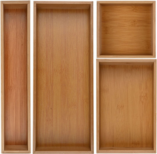 Estia Single Case Bamboo Essentials Wooden 15x15x7cm Beige