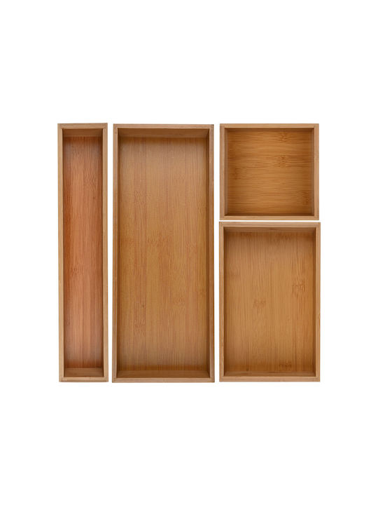 Estia Bamboo Essentials Кухненски организатор на стелажи Дърво в Бежов Цвят 38x15x7см