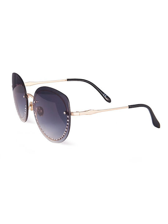 V-store Women's Sunglasses with Rose Gold Metal Frame 18628