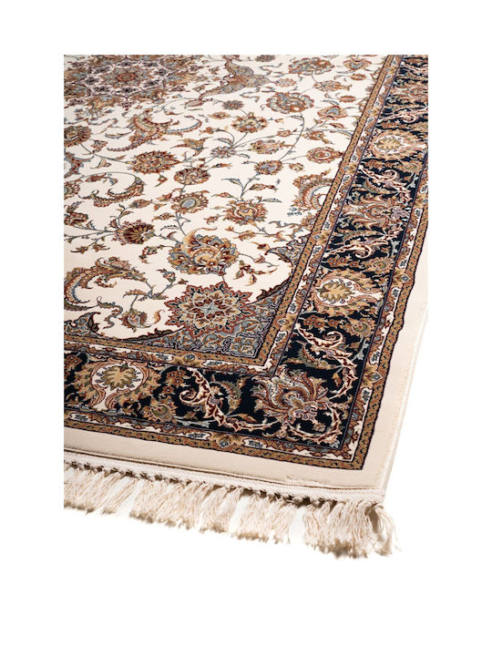 Royal Rug Rectangular Silk Cream