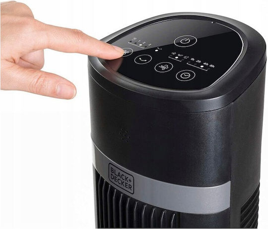 Black & Decker BXEFT50 Ανεμιστήρας Πύργος 50W με Τηλεχειριστήριο Μαύρος
