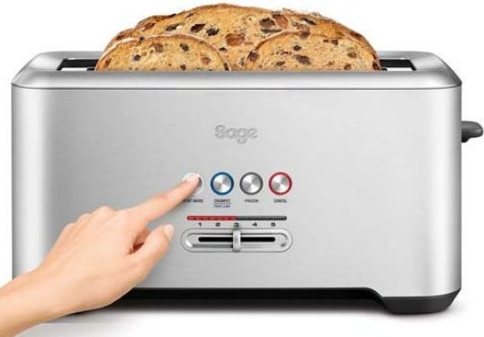 Sage The Bit More 4 Slice Toaster 4 Slots 1800W Inox