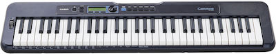 Casio Keybaord CT-S300 Deluxe Set cu 61 Dinamic Taste cu Suport, Căști, Scaun și Pupitru Negru